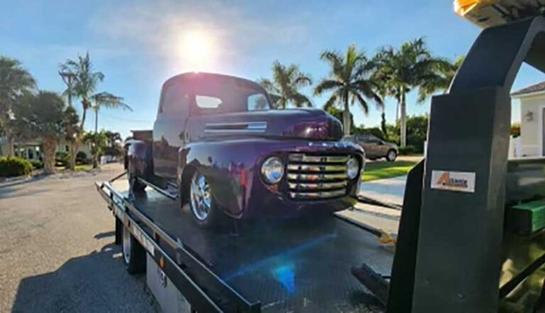vehicle delivery classic car