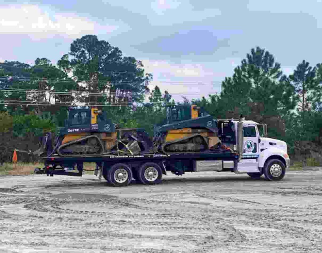 Heavy equipment delivery