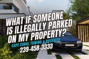 illegally parked on my property