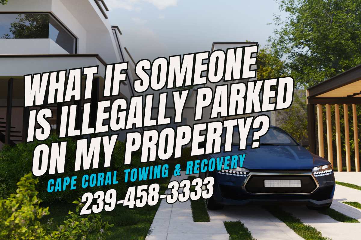 illegally parked on my property