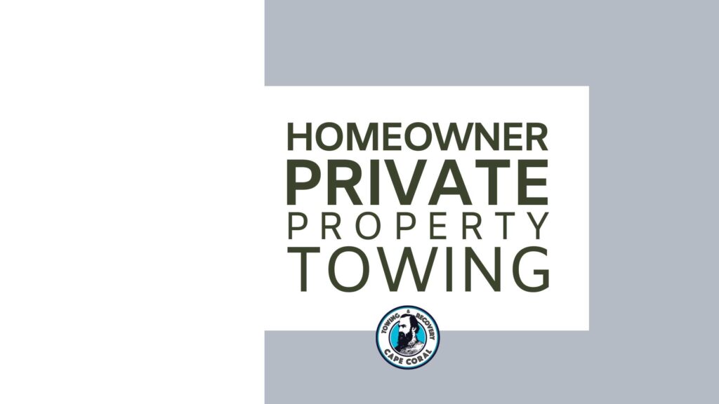 homeowner private property towing