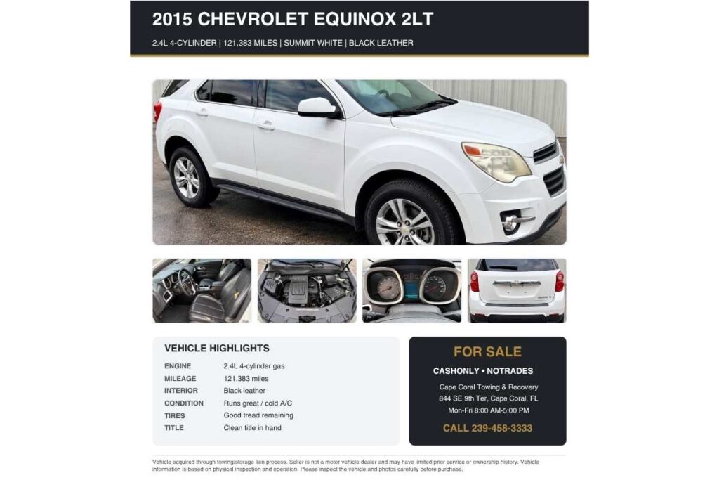 vehicles for sale
